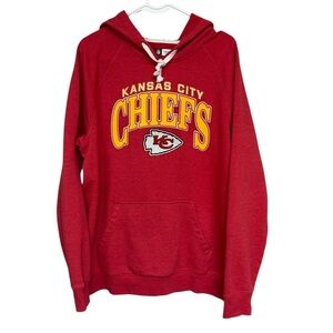Kansas City Chiefs Red NFL Team Apparel Hoodie, Large